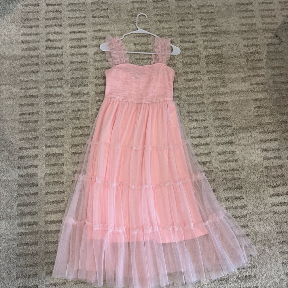 Pink Ruffled Dress
